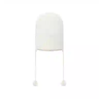 Miu Miu Wool Knit Beanie White