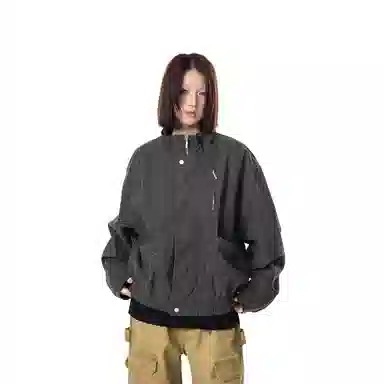 MADE EXTREME Vintage Fleece Cotton Jacket Khaki