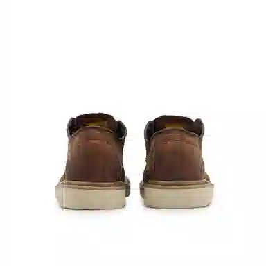 CAT Casual Leather Shoes Brown