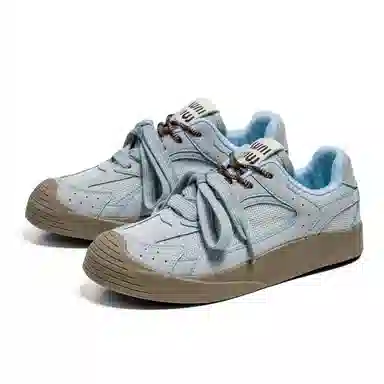 Mengsai Retro Trainer Blue