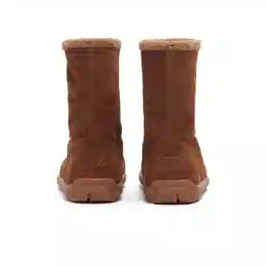 MASOOMAKE Suede Mid-Calf Snow Boots