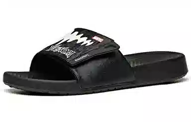 MARVEL x Anta Lifestyle Slides Black White