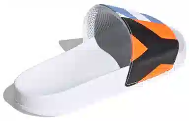 Y-3 Fashion Slides White Blue Orange