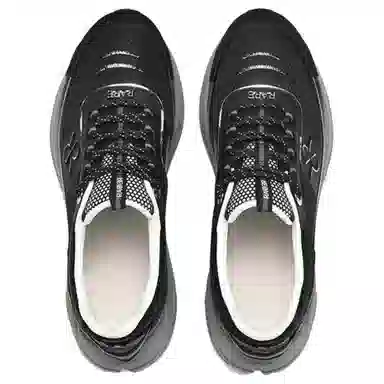 RARE Low Top Casual Sneakers Black Grey