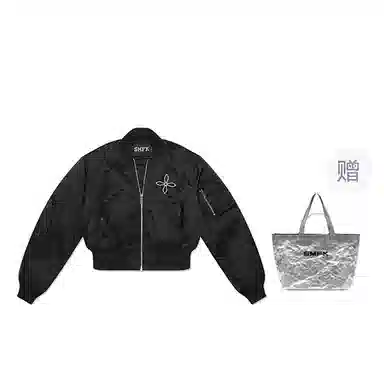 SMFK x Wonderland Bomber Jacket Midnight Black