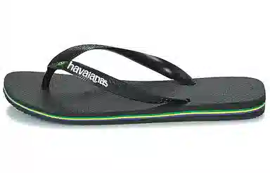 Havaianas Brazil Logo Black Green