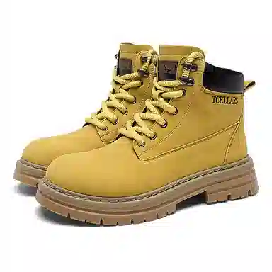 TCELLARS Classic Lace-Up Boots Maple Yellow