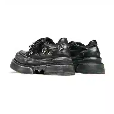 KEDDO Vintage Casual Leather Sneakers Women