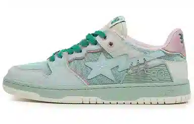 Bapy x A BATHING APE SK8 STA Low Green