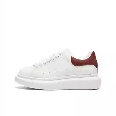 BELLE Low Top Sneakers White Red