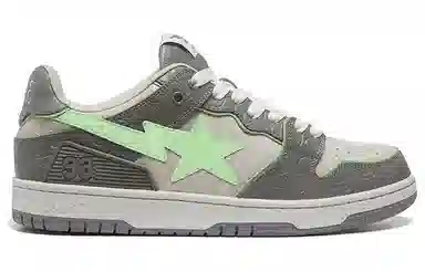 A BATHING APE SK8 Sta Grey Green