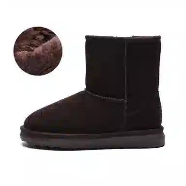 ZHR Suede High Warm Snow Boots Women