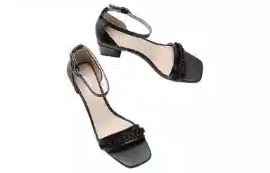 ecco Simple Strap Sandal 5.5cm Black