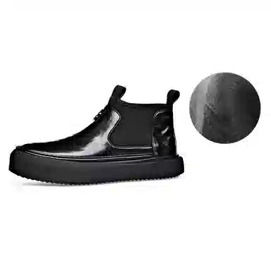 罗蒙 百搭时尚舒适 及踝 切尔西靴 男款 黑色