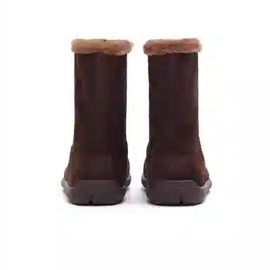 MASOOMAKE Suede Mid-Calf Snow Boots