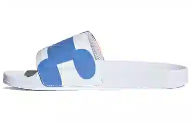 Y-3 Fashion Slides White Blue Orange