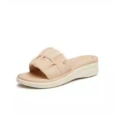 他她 简约百搭舒适休闲防滑 静音防臭一字拖鞋 女款