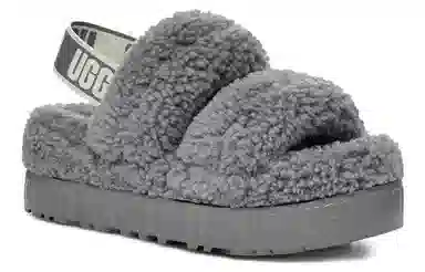 UGG Fluff Slide Light Grey
