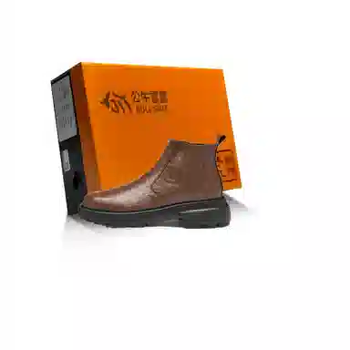 公牛雷霆 头层牛皮 潮流百搭简约舒适时尚 短靴 男款