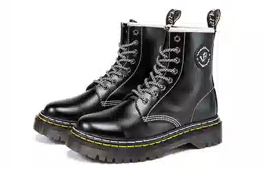 VICKI BROWN Martin Boots Black