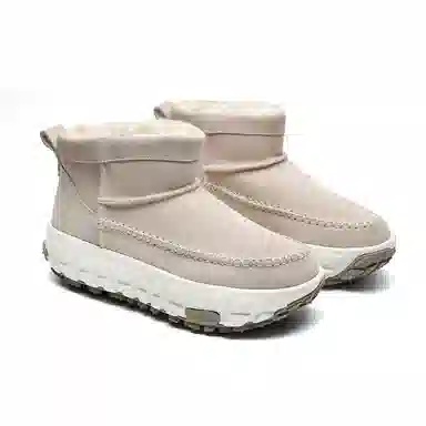 BrandName Classic Suede Snow Boots