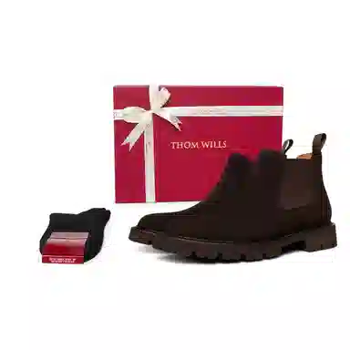 Thom Wills Chelsea Boots Dark Brown