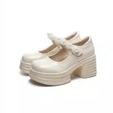 DAPHNE Mary Jane 8cm Thick Heel