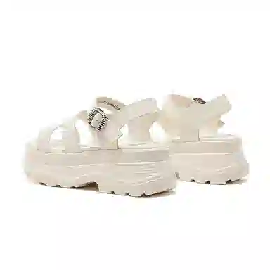 卓诗尼 合成革 休闲百搭 简约轻便 厚底舒适 沙滩凉鞋 女款