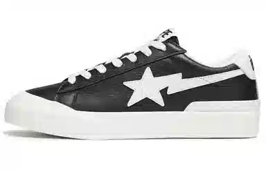 A BATHING APE MAD STA Black White