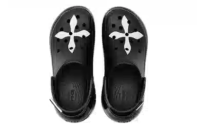 SMFK x Crocs Platform Clogs Black White