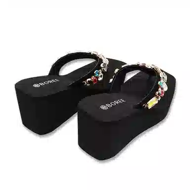 Baoren Flip Flops Black Women