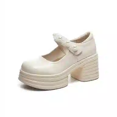 DAPHNE Mary Jane 8cm Thick Heel