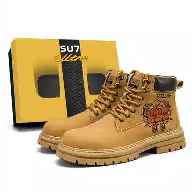 TCELLARS Classic Lace-Up Boots Maple Yellow