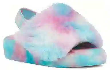 UGG Fluff Yeah Blue Pink