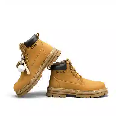 TCELLARS Classic Lace-Up Boots Maple Yellow