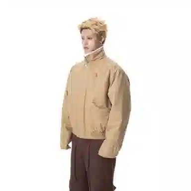 MADE EXTREME Vintage Fleece Cotton Jacket Khaki