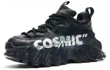 KEDDO 麒麟二代 Cosmic Graffiti Platform Sneakers Black