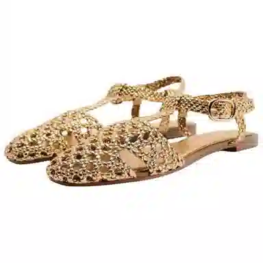 ZARA Roman Sandals Gold