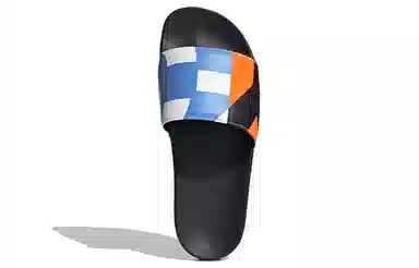 Y-3 Adilette Black Blue Orange