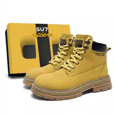 TCELLARS Classic Lace-Up Boots Maple Yellow