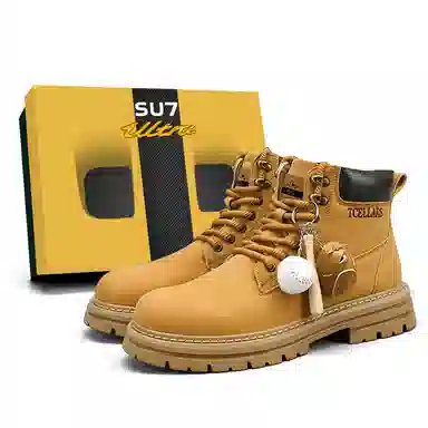 TCELLARS Classic Lace-Up Boots Maple Yellow