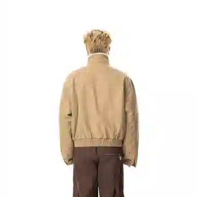 MADE EXTREME Vintage Fleece Cotton Jacket Khaki