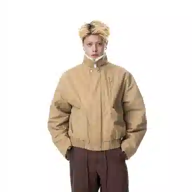 MADE EXTREME Vintage Fleece Cotton Jacket Khaki