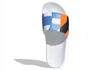 Y-3 Fashion Slides White Blue Orange