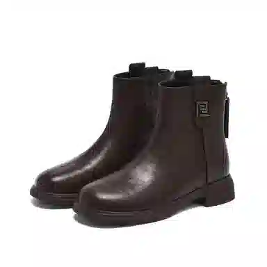 Hotwind PU Round Toe Winter Outdoor Boots Women