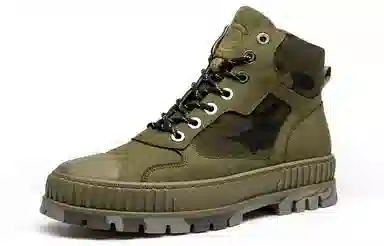 LEAVELAND Maple Leaf Camo Thick Sole Martin Boots