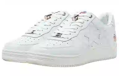 BAPE BLACK x A BATHING APE STA White Silver