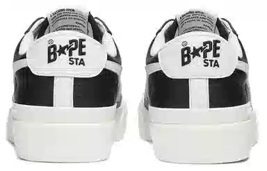 A BATHING APE MAD STA Black White