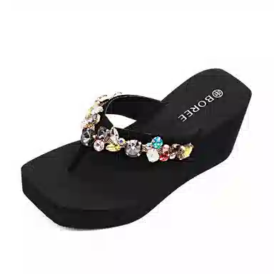 Baoren Flip Flops Black Women