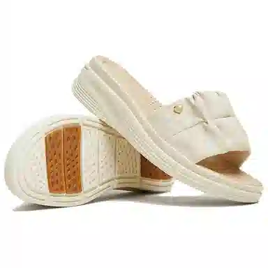 他她 简约百搭舒适休闲防滑 静音防臭一字拖鞋 女款